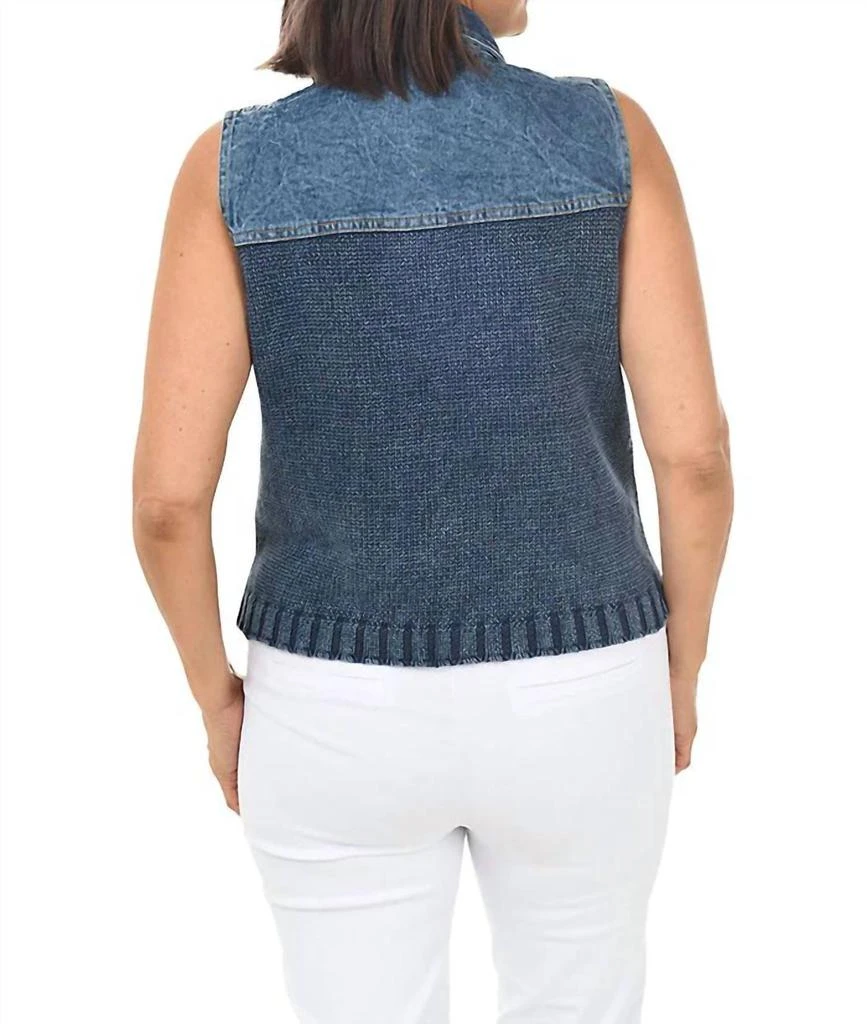 PBJ Blues Pbj Blues - Button-front Denim Sweater Vest 2