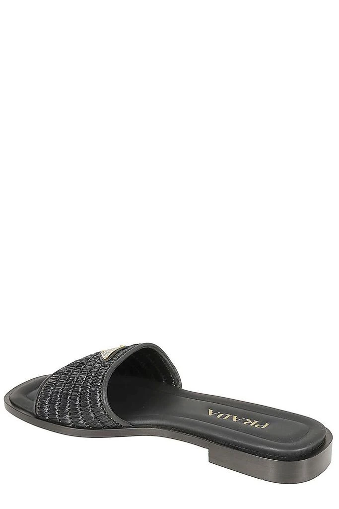 Prada Prada Logo Plaque Square Toe Sandals 3
