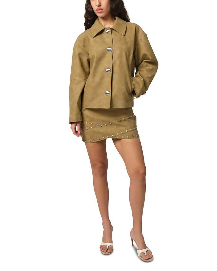 Apparis Indio Faux Leather Cropped Jacket