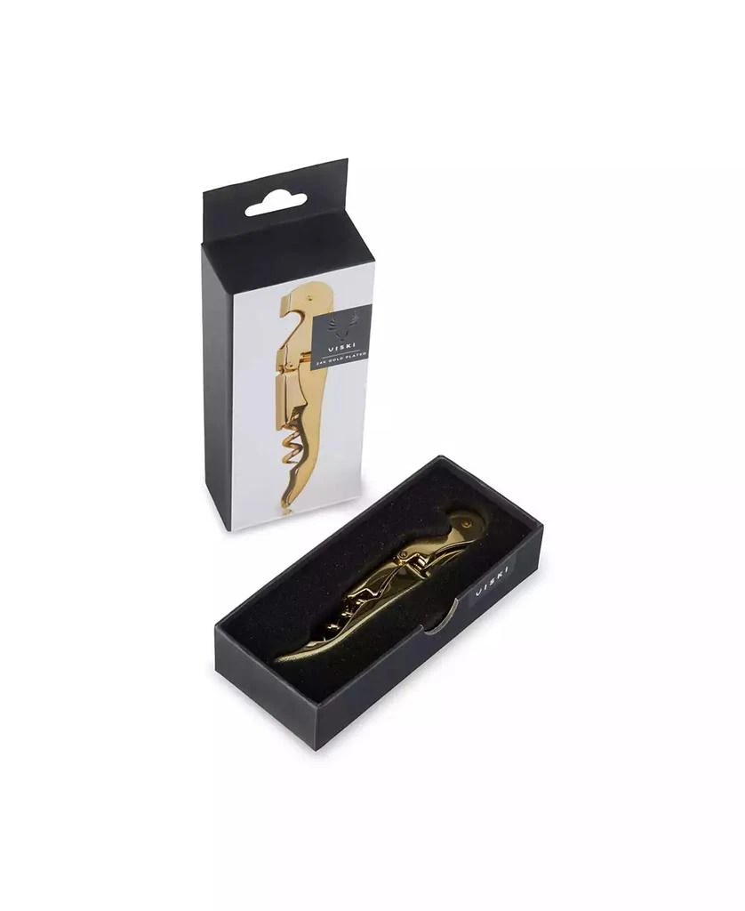 Viski 24k Gold Plated Signature Double Hinged Corkscrew 5