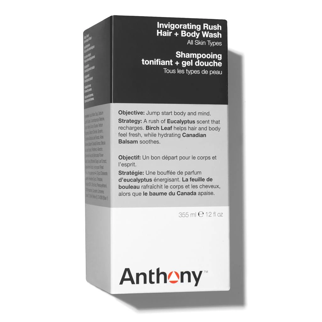 Anthony Invigorating Rush Hair and Body Wash 355ml 3