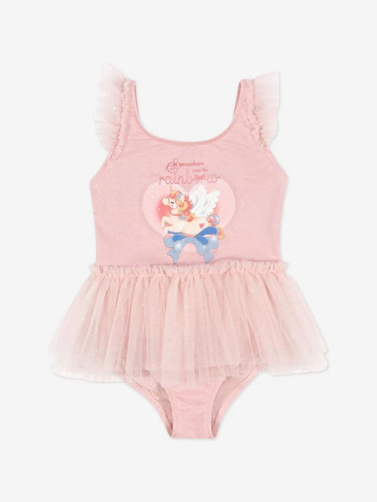 Konges Slojd Girls Amandine Swimsuit in Pink 1