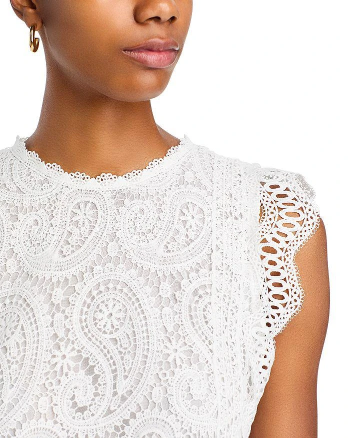AQUA Paisley Lace Top - Exclusive 4