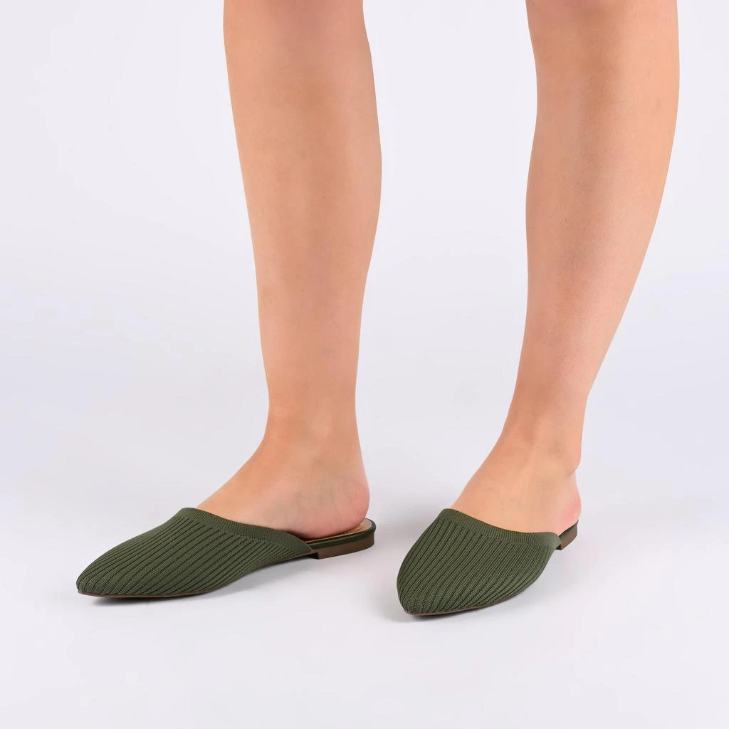 JOURNEE Collection Women's Aniee Mule Flats 6