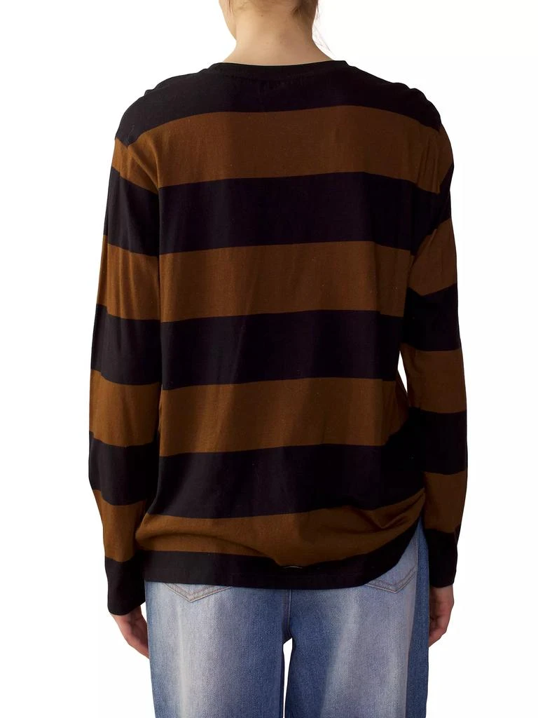 Cynthia Rowley Striped Long-Sleeve T-Shirt 3