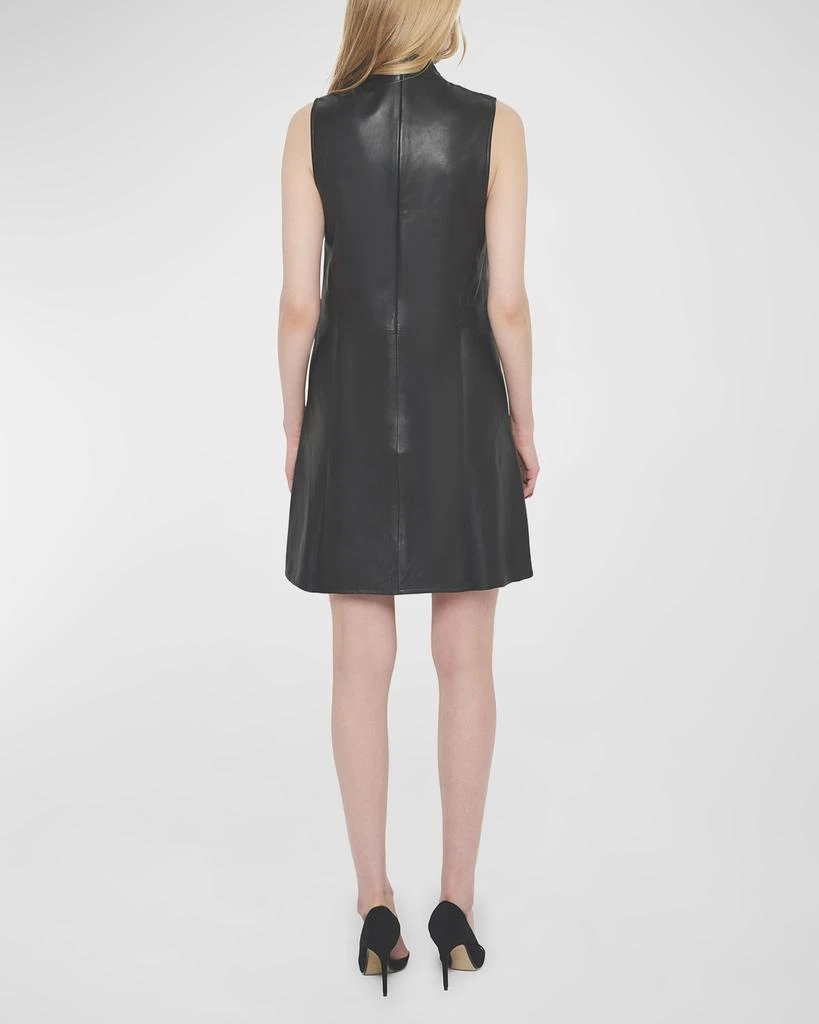 AS by DF Crawford Upcycled Leather Mini Dress 4