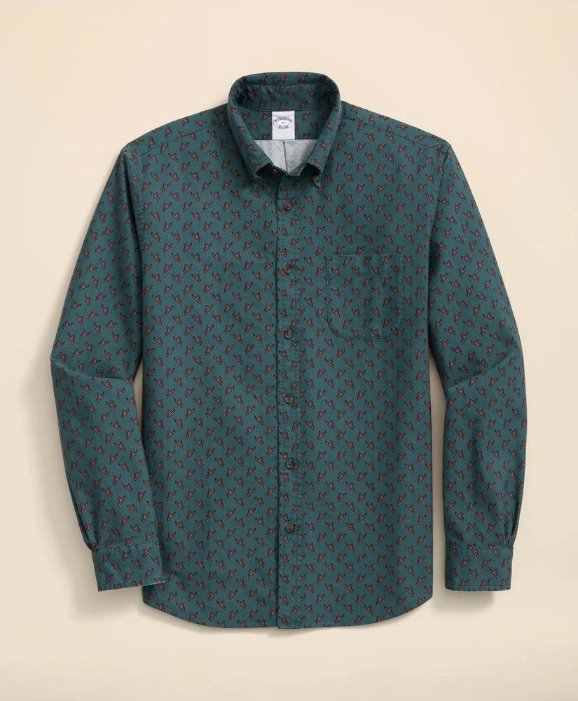 Brooks Brothers Friday Shirt, Oxford Mallard Print
