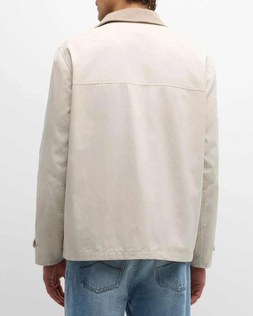 Brunello Cucinelli Men's Corduroy-Lined Cotton Car Coat 3