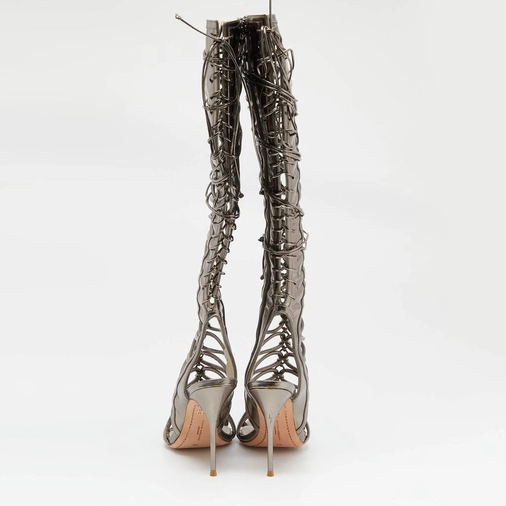 Sophia Webster Sophia Webster Meatllic Leather Clementine Lace-Up Knee High Gladiator Sandals Size 39 5