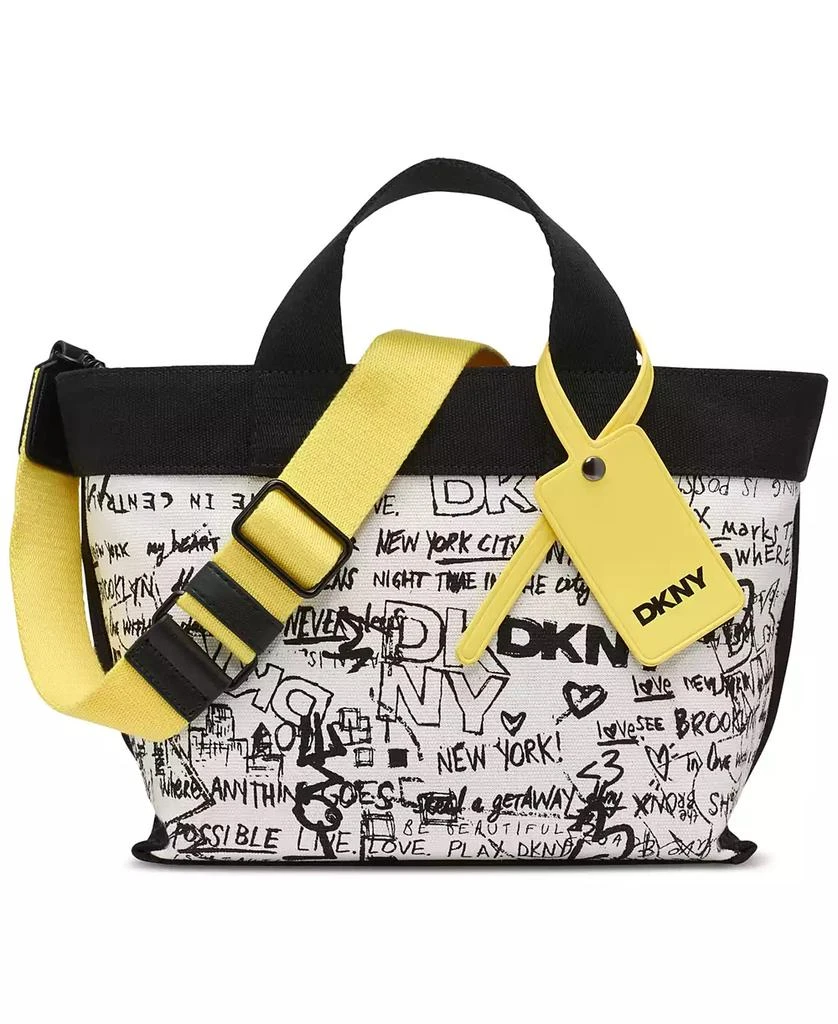 DKNY Brady Medium Logo Graffiti Crossbody Bag 1