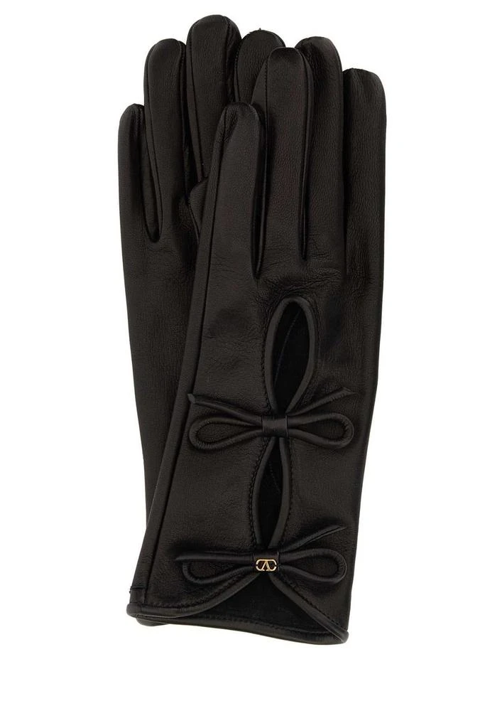 Valentino Valentino VLogo Signature Bow Detailed Gloves from Cettire