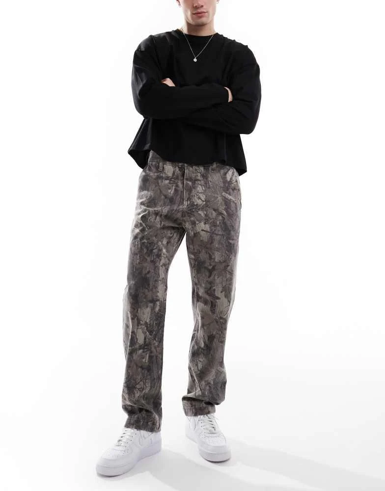 HOLLISTER Hollister baggy panel detail jean in camo 1