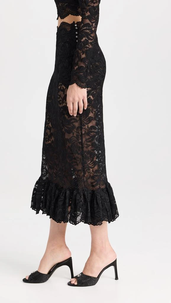 Paco Rabanne Maxi Stretch Lace Skirt 3