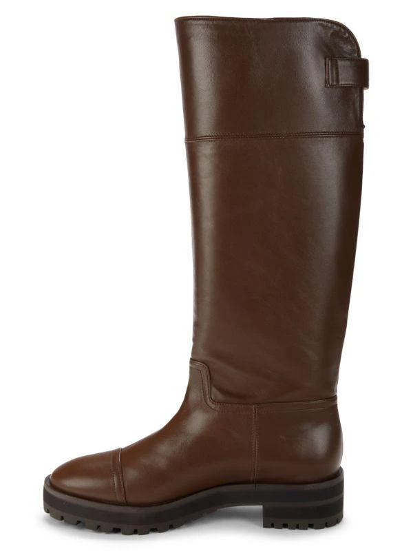 Stuart Weitzman Pearly Leather Knee High Riding Boots 4