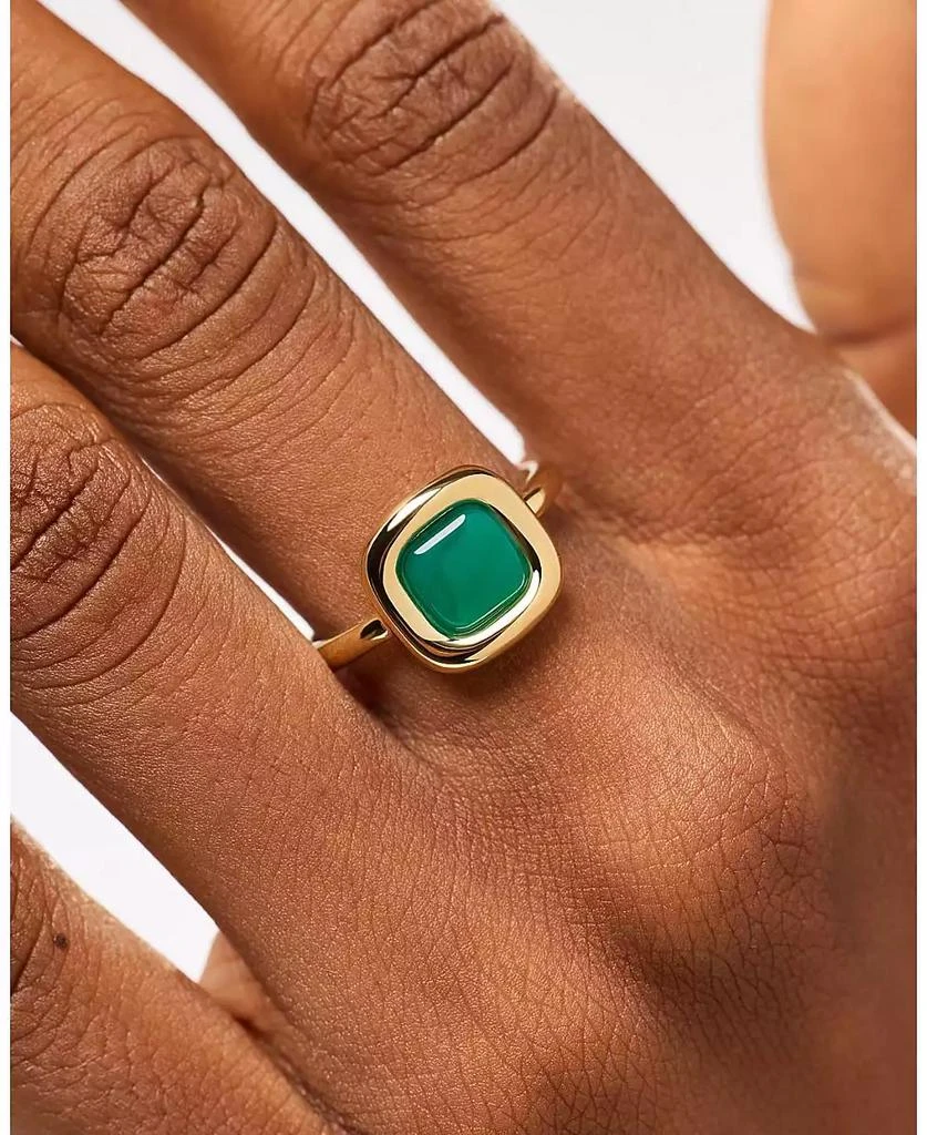Ana Luisa Statement Ring - Clara Ring Green Onyx 3