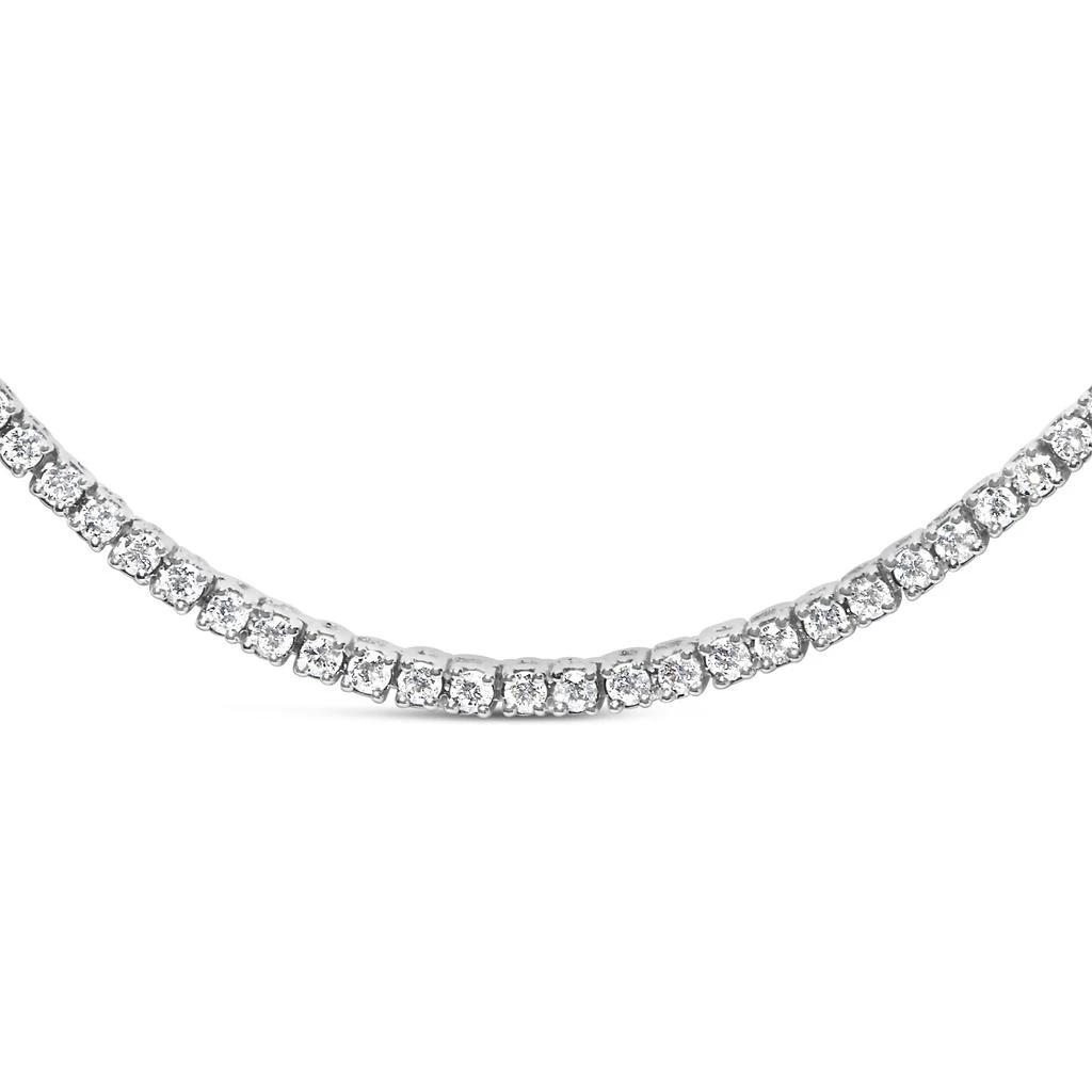 Haus of Brilliance .925 Sterling Silver 3.0 Cttw Lab-Grown Diamond Tennis Necklace 2