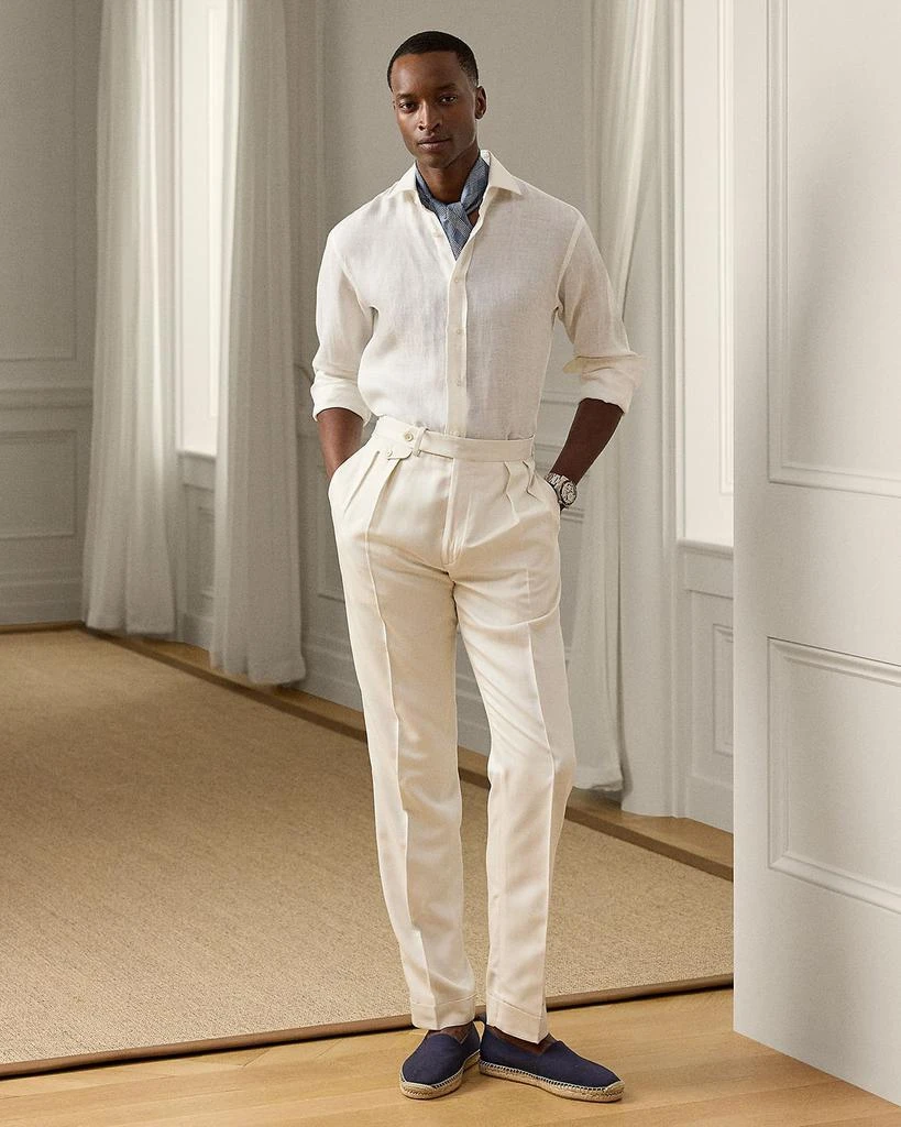 Ralph Lauren x Neiman Marcus Men's Textured Linen Sport Shirt 6