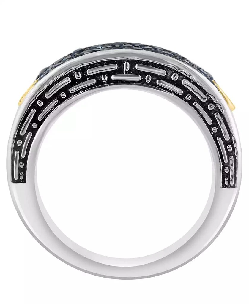 Effy Men
s Black Spinel (1-1/10 ct. t.w.) Ring in Sterling Silver with 18k Yellow Gold 3