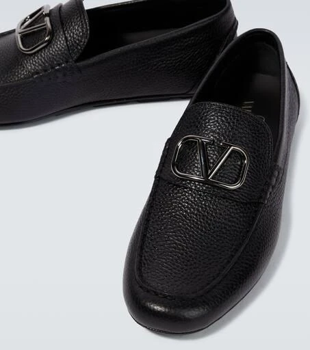 Valentino VLogo Signature leather driving shoes 3