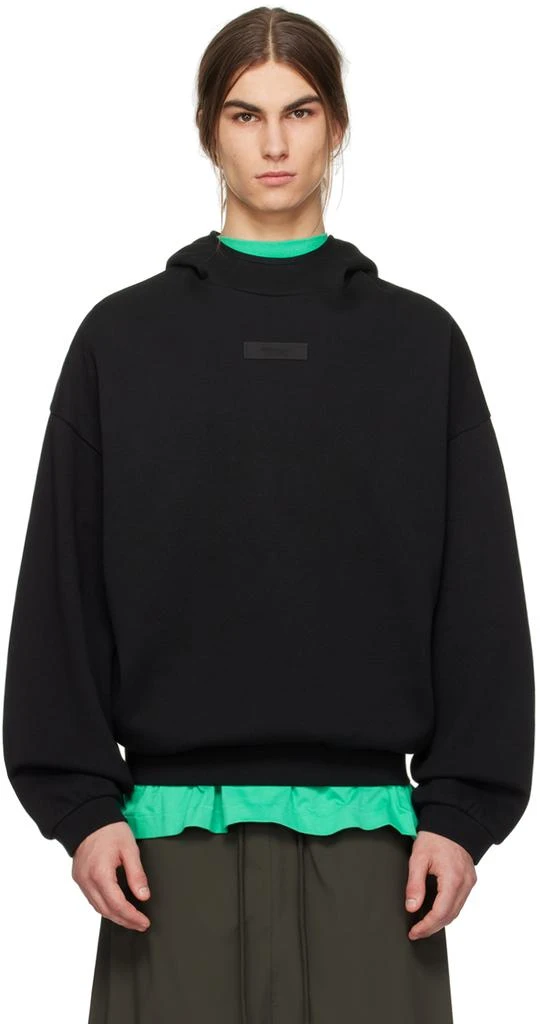 Fear of God ESSENTIALS Black Patch Hoodie 1