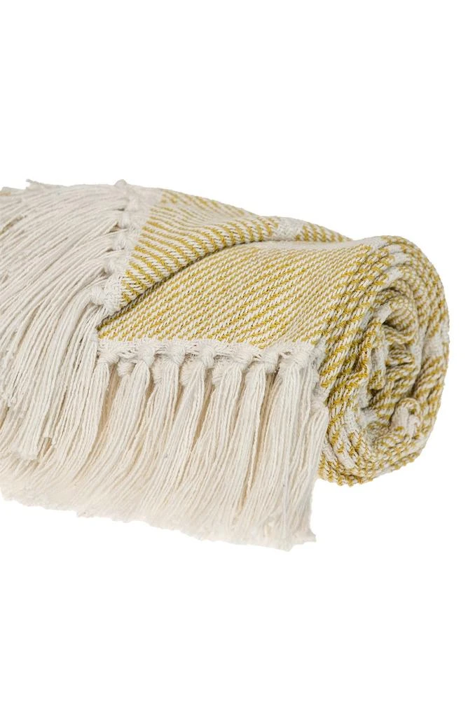 Parkland Mio Stripe Fringe Throw Blanket 2