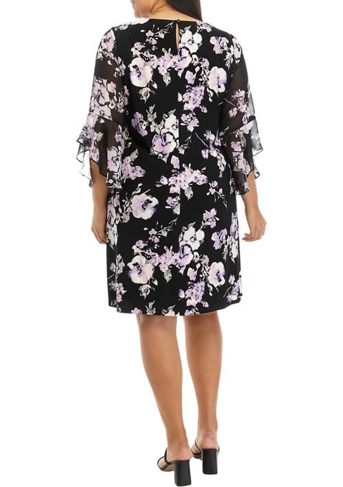 Kasper Plus Size Printed Swing Dress 2