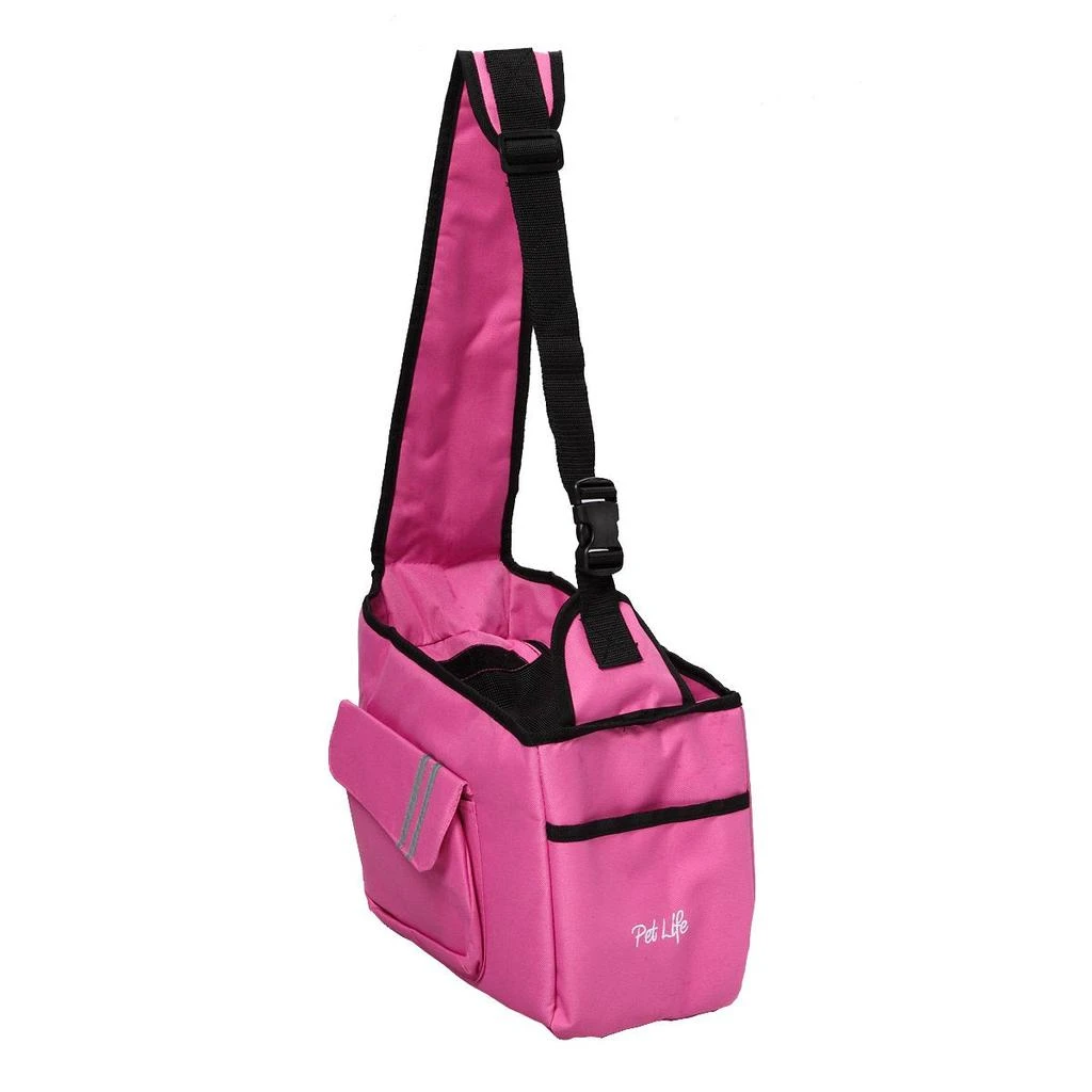 Pet Life Over-The-Shoulder Back-Supportive Fashion Sporty Pet Dog Carrier w/ Pouch 3