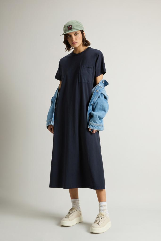 Woolrich Pure Cotton Dress - Women - Blue
