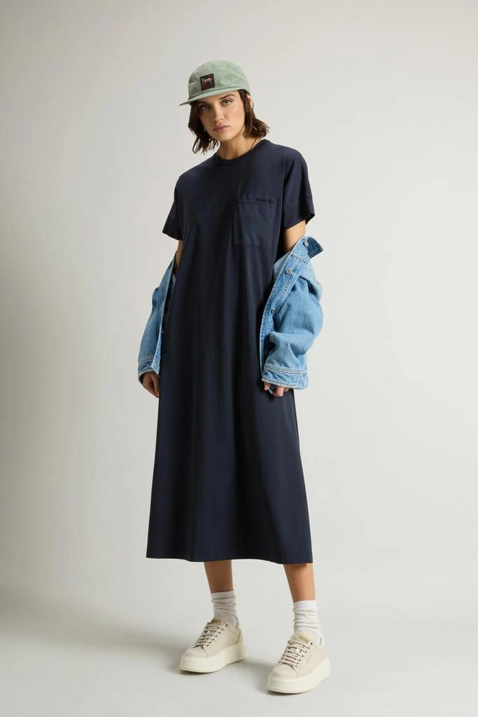 Woolrich Pure Cotton Dress - Women - Blue 2