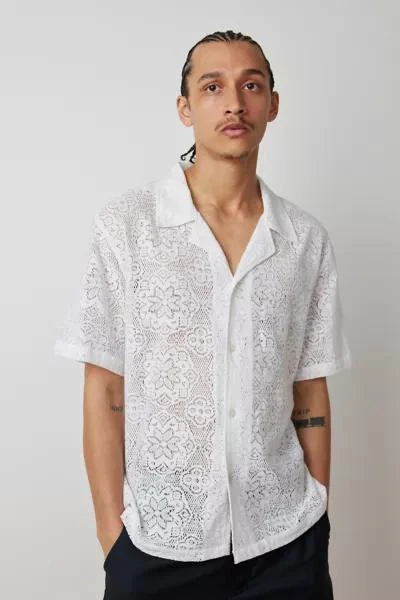 Raga Man Raga Man Chetan Lace Short Sleeve Button-Down Shirt 1