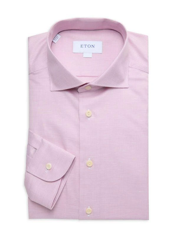 Eton Slim Fit Checked Dress Shirt 1