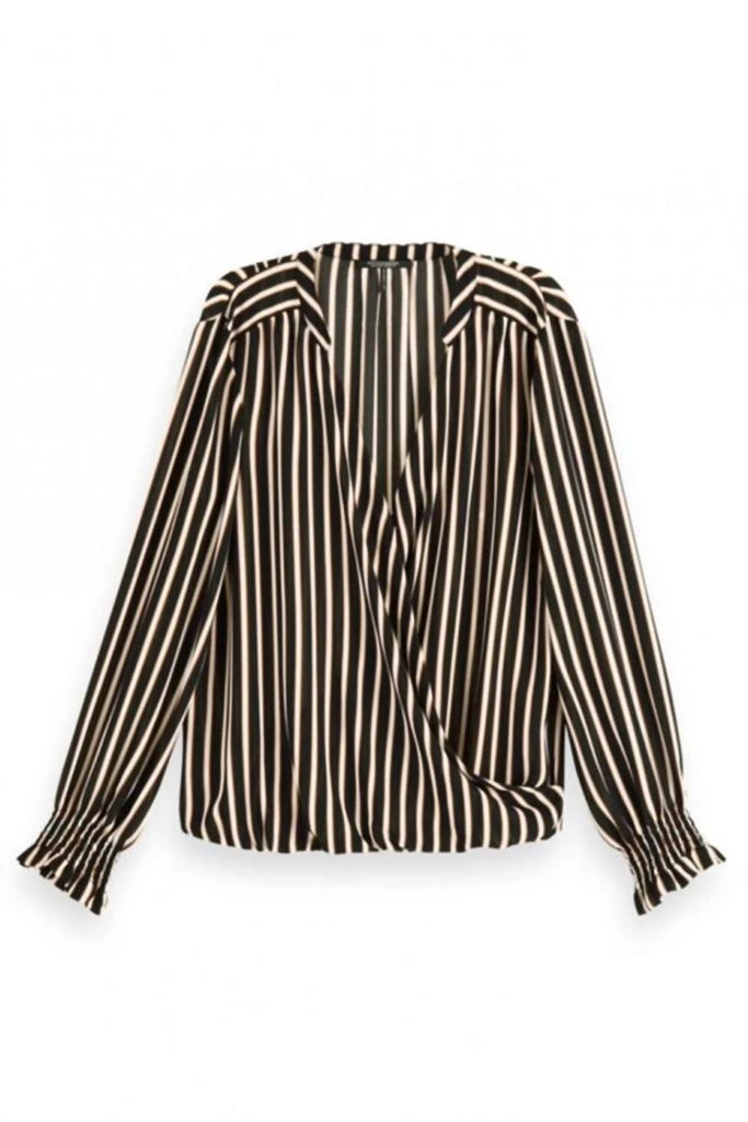 Scotch & Soda Scotch & Soda - Wrap-Over Top With Smocked Cuff 4
