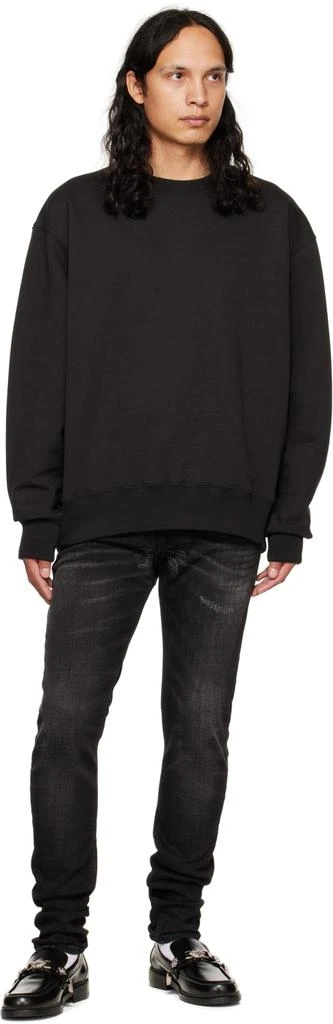 We11done Black Crewneck Sweatshirt 4