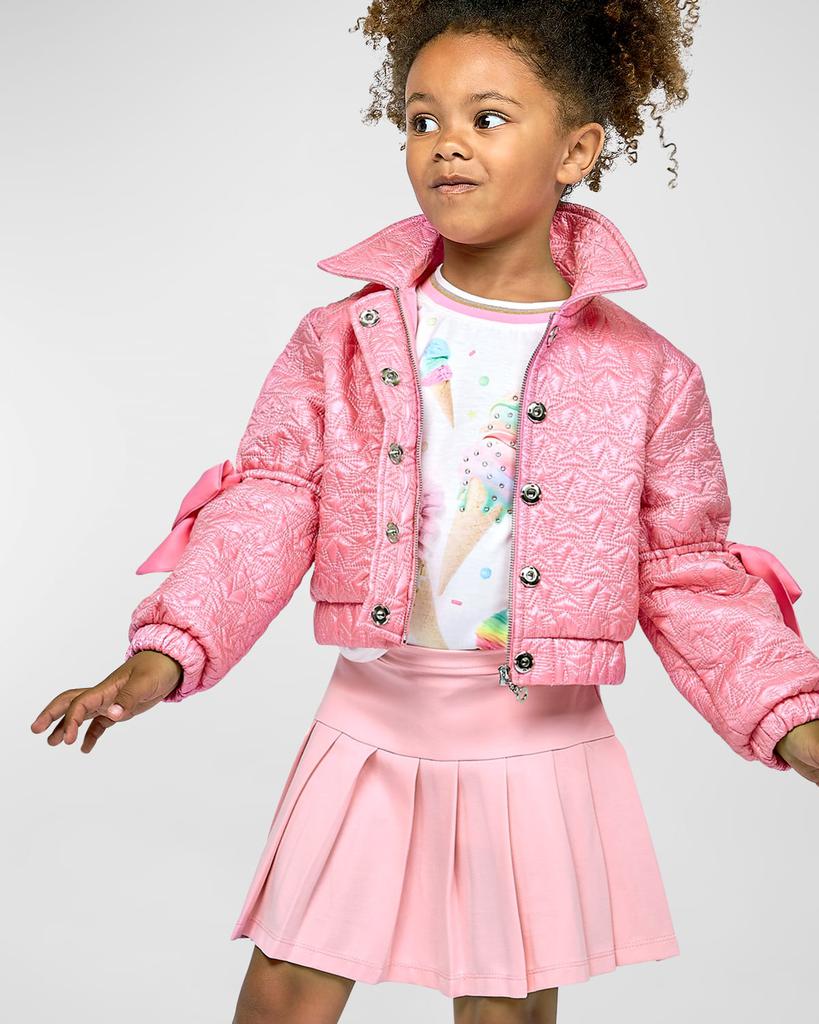 Hannah Banana Girl's Pink Pleated Skirt, Size 2T-10