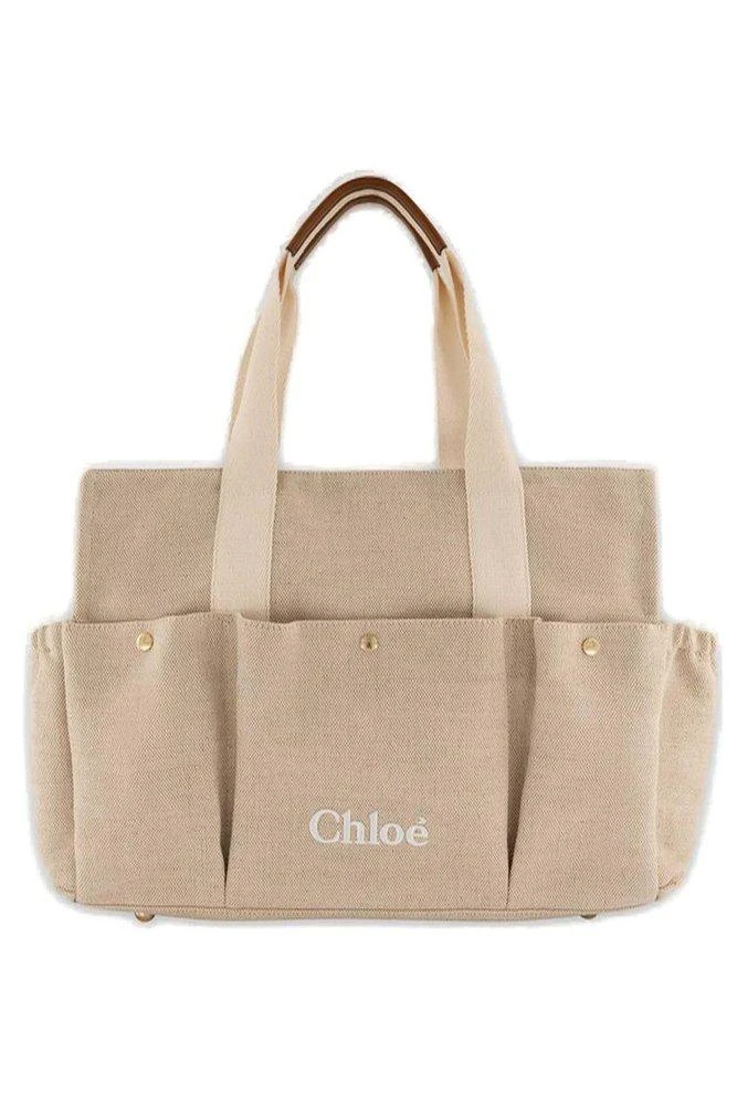 Chloé Chloé Kids Logo Embroidered Changing Bag