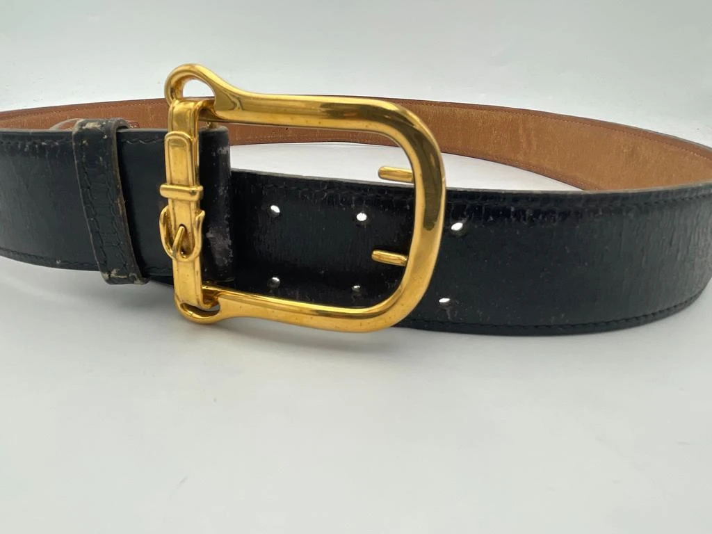 Hermes Buckle Belt Canvas Leather Belts Accessory (Pre-Owned) 2