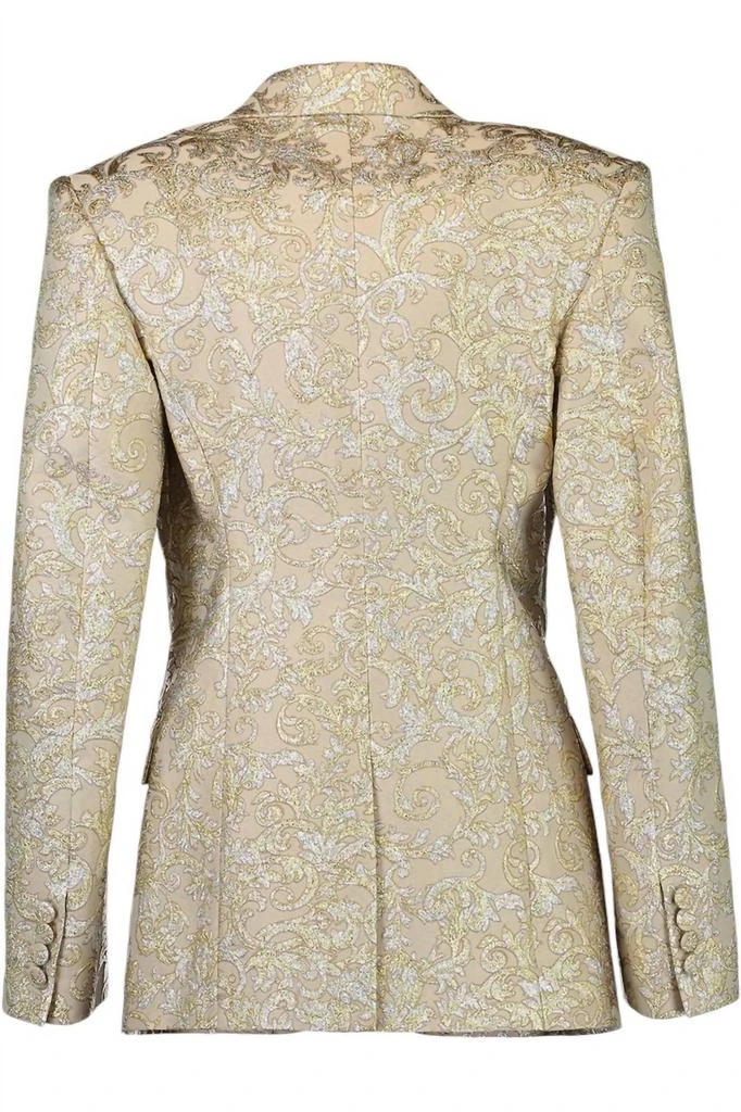 Stella McCartney Brocade Jacket In Gold 5