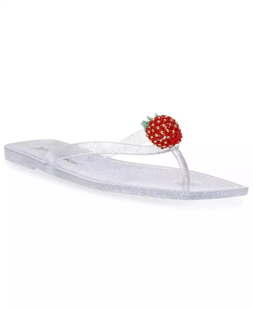 Betsey Johnson Women's Berry Novelty Jelly Flip Flop Sandals 1