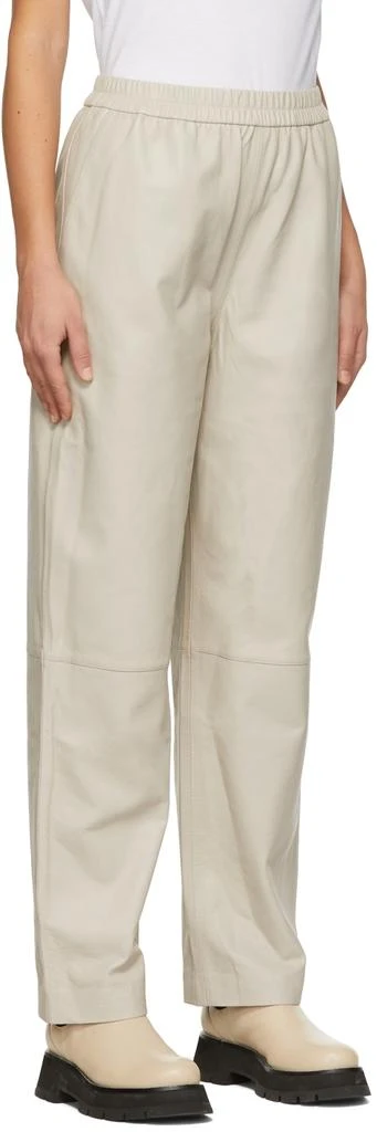HOUSE OF DAGMAR Taupe Jane Leather Pants 2