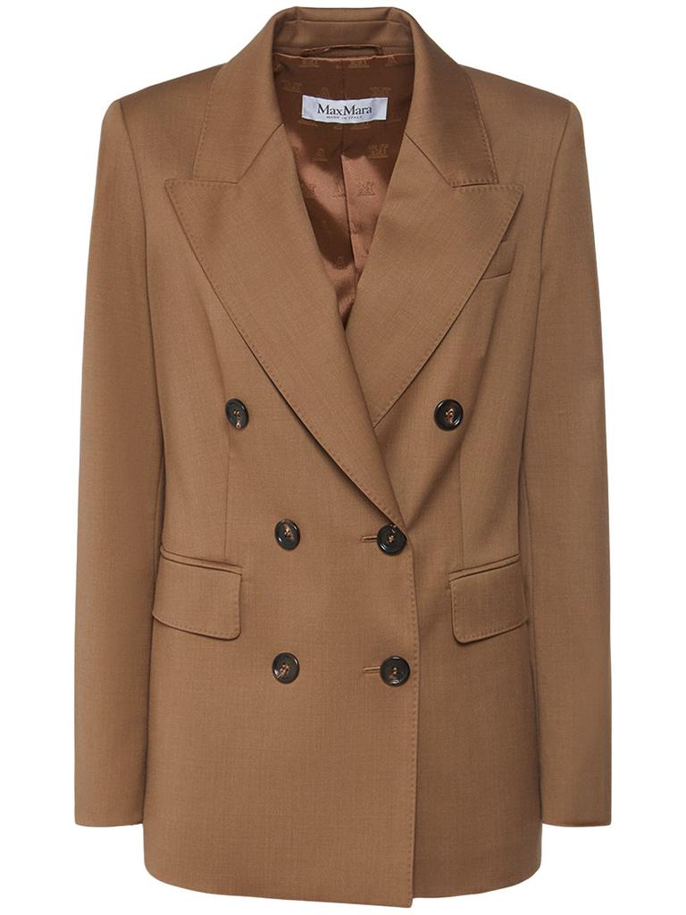 MAX MARA Oppio Cold Wool Double Breasted Jacket