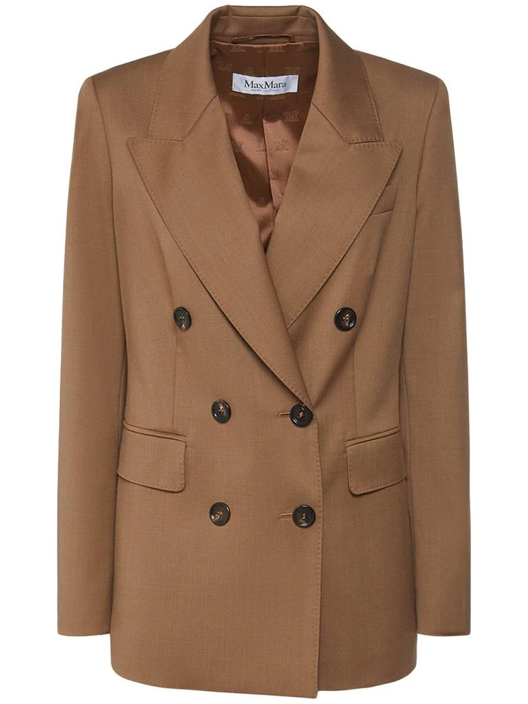 MAX MARA Oppio Cold Wool Double Breasted Jacket 1