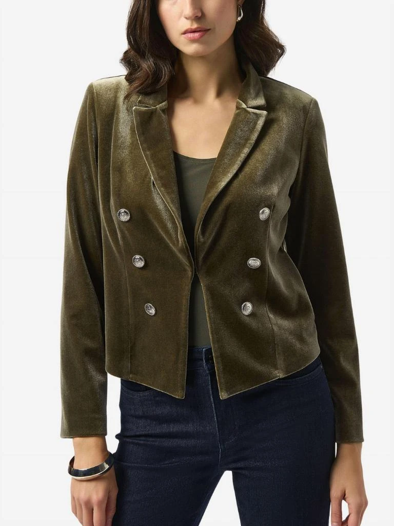 JOSEPH RIBKOFF Joseph Ribkoff - Velvet Knit Fitted Blazer 3