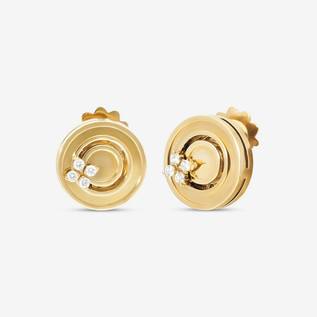 Roberto Coin Roberto Coin Love in Verona 18K Yellow Gold Diamond Earrings 8883124AYERX-copy 2