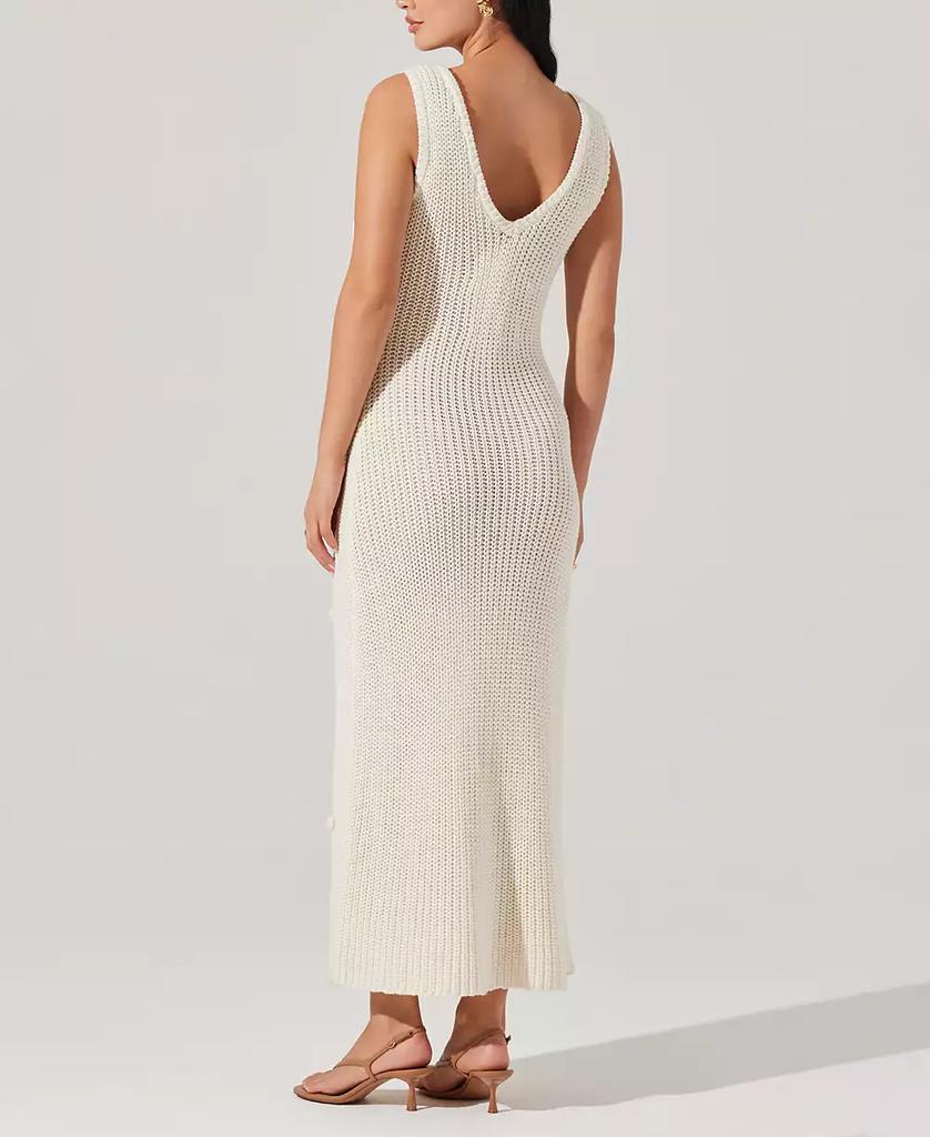 ASTR Women's Ainhoa Cotton Crochet-Appliqué Dress
