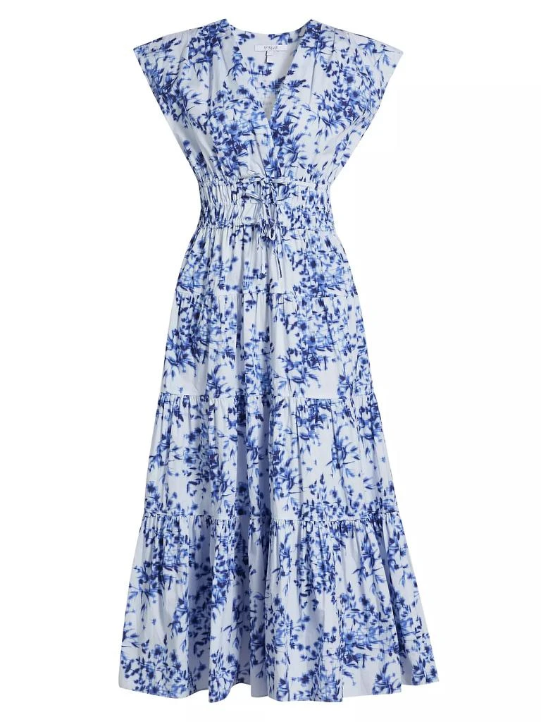 Derek Lam Fatima Cotton Floral Midi-Dress 1