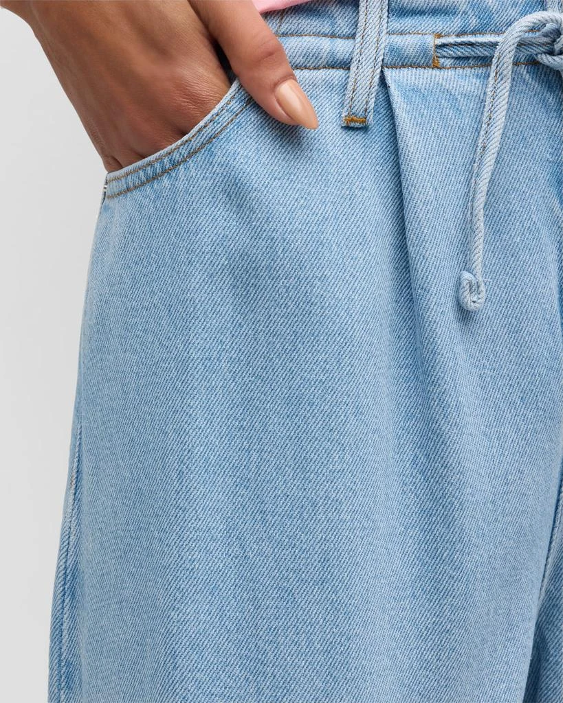 FRAME Super Drape Drawstring Wide-Leg Jeans 5