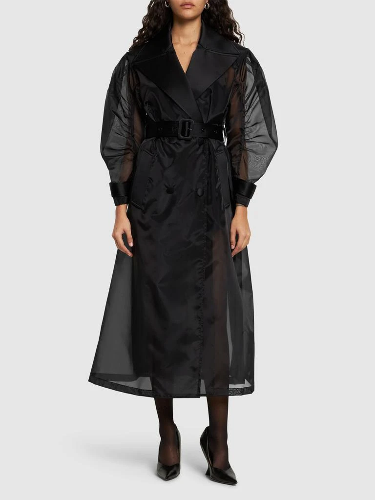 Dolce & Gabbana Long Belted Organza Coat 1