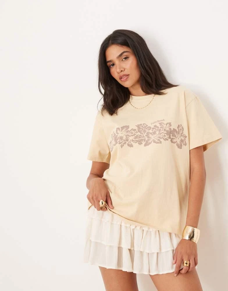 open lace back dress Dore T-Shirt Dress in Black with Ivory Stripe