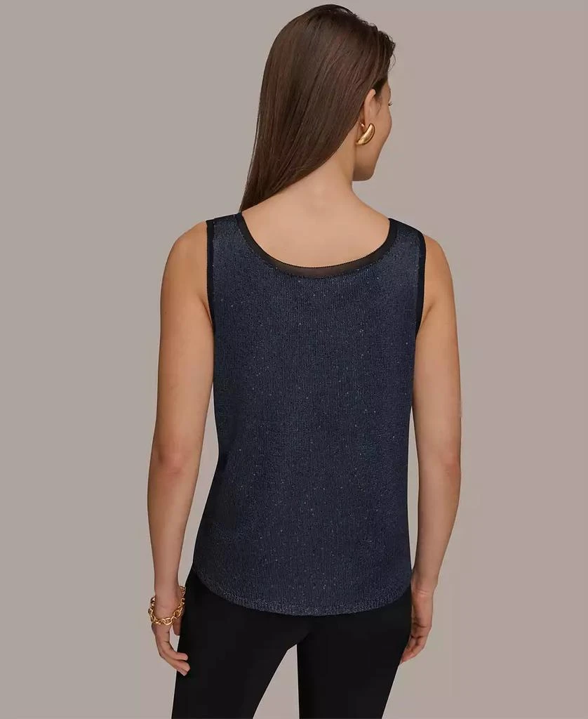 Donna Karan Women
s Sequin Scoop Neck Sweater 2