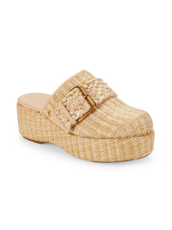 Circus NY by Sam Edelman Jacey Raffia Platform Mules 2